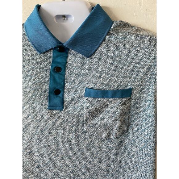 2 Polo Shirt Men's Sz Large Callaway Polo Red Shirt + Blue Pebble Beach Sz Large - Picture 9 of 10